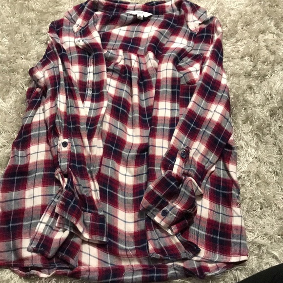 red,black, and white cardigan - Picture 1 of 3